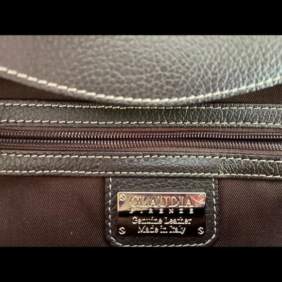 NWT CLAUDIA FIRENZE LEATHER BAG - Picture 6 of 9